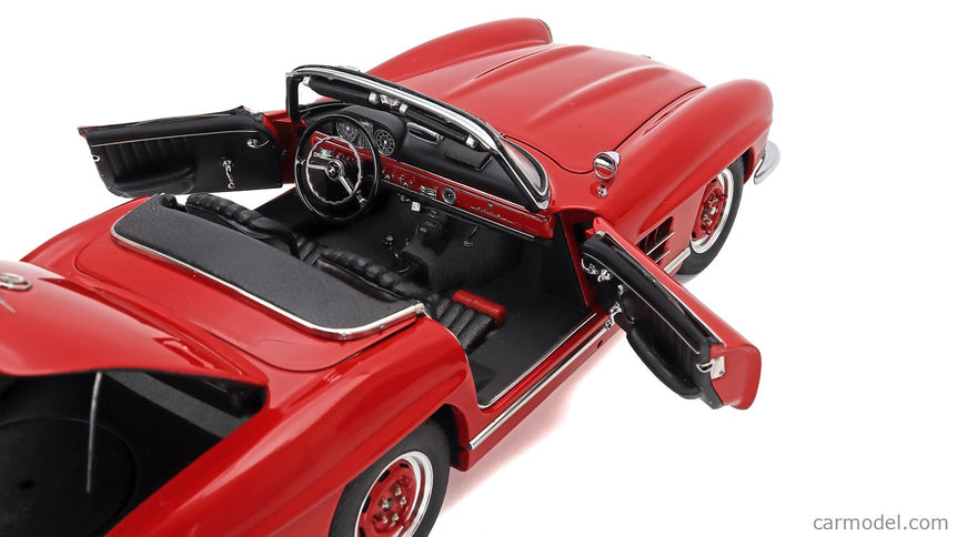 Mercedes Benz 300SL Roadster Spider Open (W198) 1954 1:18 CMC červená