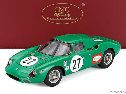 Ferrari 250LM 3.3L V12 Team David Piper Racing N°27 24h Daytona 1966 David Piper - Richard Attwood 1:18 CMC zelená
