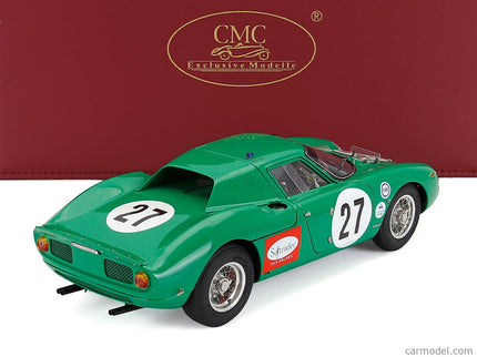 Ferrari 250LM 3.3L V12 Team David Piper Racing N°27 24h Daytona 1966 David Piper - Richard Attwood 1:18 CMC zelená