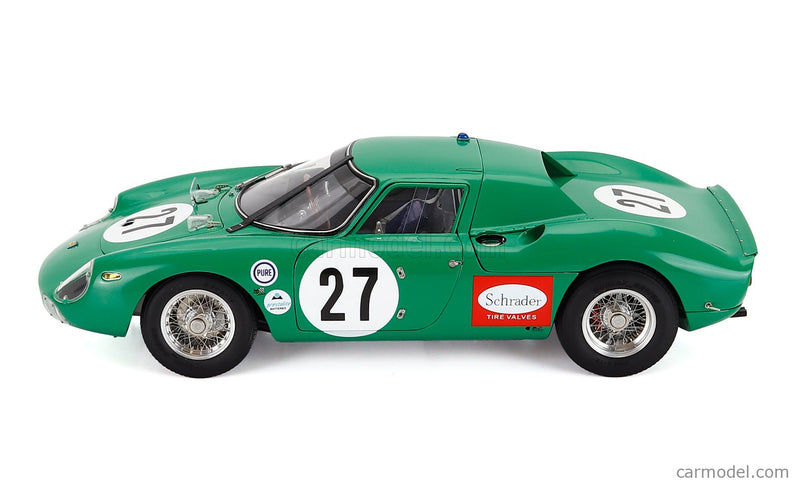 Ferrari 250LM 3.3L V12 Team David Piper Racing N°27 24h Daytona 1966 David Piper - Richard Attwood 1:18 CMC zelená