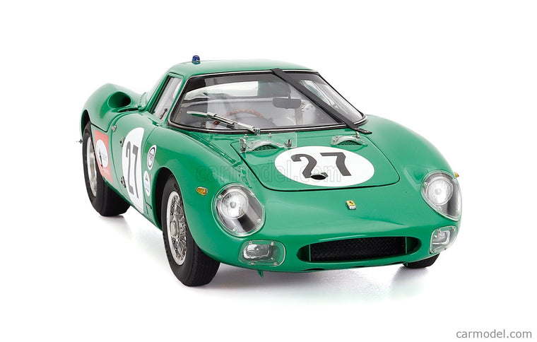 Ferrari 250LM 3.3L V12 Team David Piper Racing N°27 24h Daytona 1966 David Piper - Richard Attwood 1:18 CMC zelená