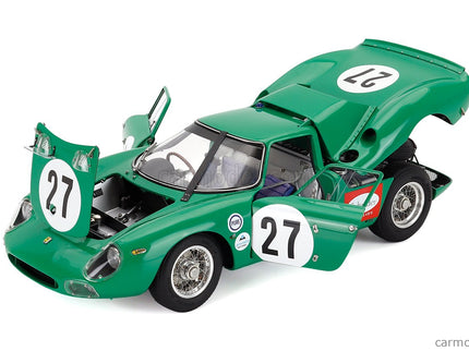 Ferrari 250LM 3.3L V12 Team David Piper Racing N°27 24h Daytona 1966 David Piper - Richard Attwood 1:18 CMC zelená