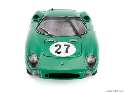 Ferrari 250LM 3.3L V12 Team David Piper Racing N°27 24h Daytona 1966 David Piper - Richard Attwood 1:18 CMC zelená