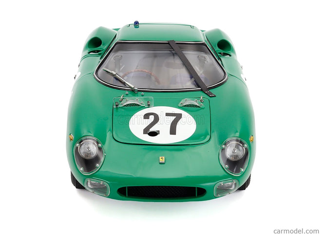 Ferrari 250LM 3.3L V12 Team David Piper Racing N°27 24h Daytona 1966 David Piper - Richard Attwood 1:18 CMC zelená