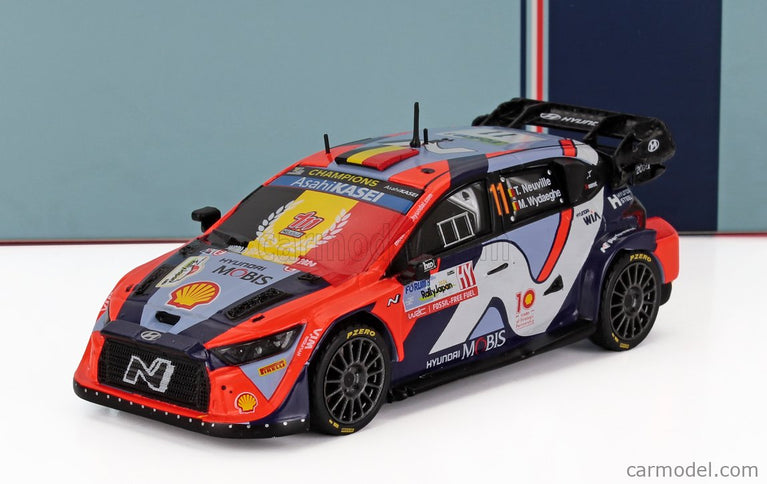 Hyundai i20 N RALLY1 Team Shell Mobis Wrt N°11 Rally Japan 2024 Thierry Neuville - Martijn Wydaeghe 1:43 IXO Models rôzne farby