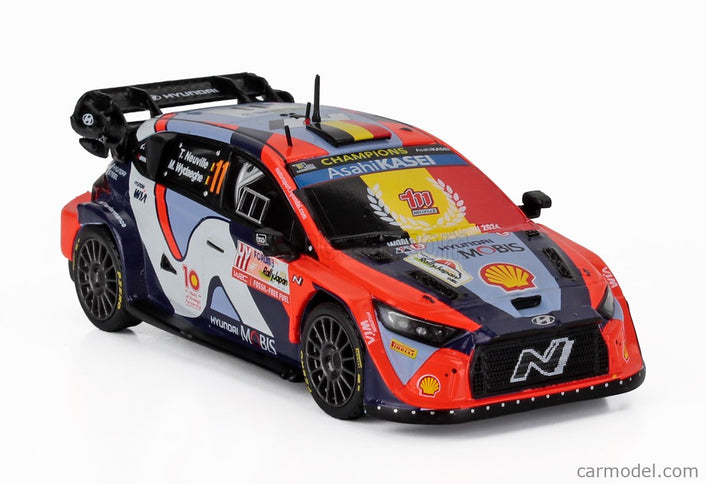 Hyundai i20 N RALLY1 Team Shell Mobis Wrt N°11 Rally Japan 2024 Thierry Neuville - Martijn Wydaeghe 1:43 IXO Models rôzne farby
