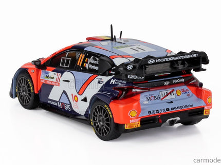 Hyundai i20 N RALLY1 Team Shell Mobis Wrt N°11 Rally Japan 2024 Thierry Neuville - Martijn Wydaeghe 1:43 IXO Models rôzne farby