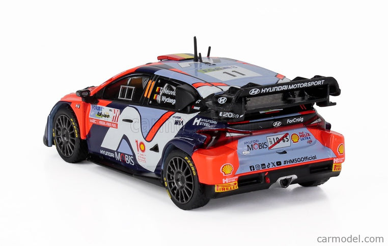 Hyundai i20 N RALLY1 Team Shell Mobis Wrt N°11 Rally Japan 2024 Thierry Neuville - Martijn Wydaeghe 1:43 IXO Models rôzne farby