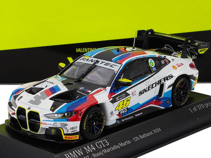 BMW | 4-SERIES M4 GT3 TEAM WRT N 46 12h BATHURST 2024 VALENTINO ROSSI - MAXIME MARTIN - RAFFAELE MARCIELLO | WHITE BLUE RED BLACK