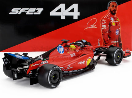 FERRARI | F1  SF-23 TEAM SCUDERIA FERRARI HP N 44 FIORANO 2025 LEWIS HAMILTON - WITH PILOT | RED BLACK