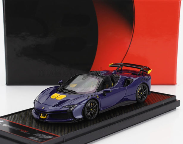 FERRARI | SF90 XX STRADALE SPIDER 2024 | BLU ELETTRICO - BLUE YELLOW BLACK
