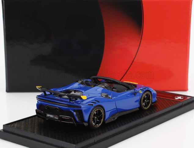 FERRARI | SF90 XX STRADALE SPIDER 2024 | AZZURRO DINO - LIGHT BLUE BLACK YELLOW