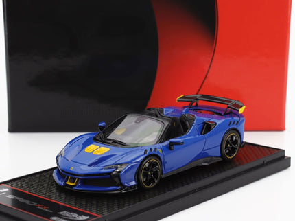 FERRARI | SF90 XX STRADALE SPIDER 2024 | AZZURRO DINO - LIGHT BLUE BLACK YELLOW