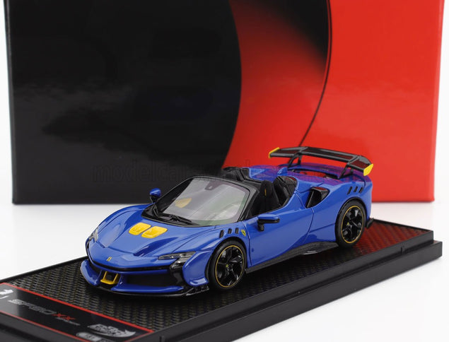 FERRARI | SF90 XX STRADALE SPIDER 2024 | AZZURRO DINO - LIGHT BLUE BLACK YELLOW