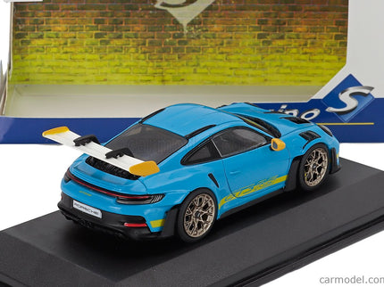 Porsche 911 992 GT3 RS Coupe Tribute 24h Daytona 2023 1:43 Solido svetlomodrá žltá