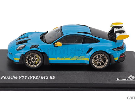 Porsche 911 992 GT3 RS Coupe Tribute 24h Daytona 2023 1:43 Solido svetlomodrá žltá