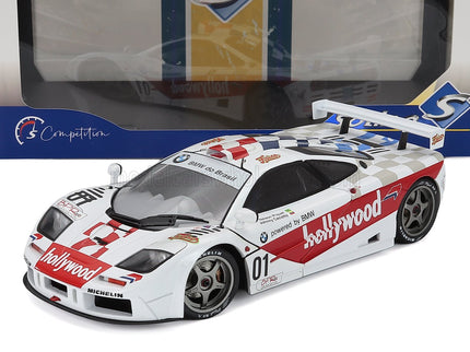 McLAREN | F-1 GTR 6.1L V12 TEAM HOLLYWOOD N 01 WINNER 2h DE BRASILIA RACE 1996 NELSON PIQUET - JOHNNY CECOTTO | WHITE RED