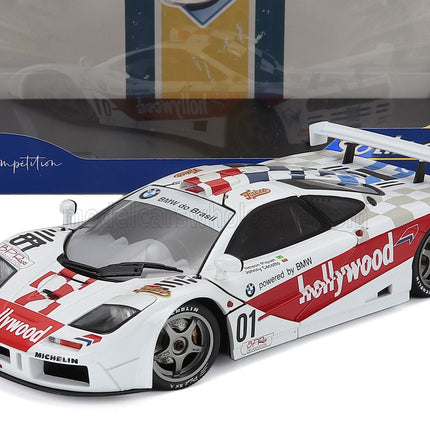 McLAREN | F-1 GTR 6.1L V12 TEAM HOLLYWOOD N 01 WINNER 2h DE BRASILIA RACE 1996 NELSON PIQUET - JOHNNY CECOTTO | WHITE RED