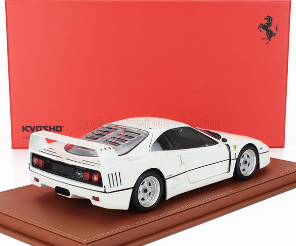 FERRARI | F40 1987 - CON VETRINA - WITH SHOWCASE | BIANCO AVUS - WHITE