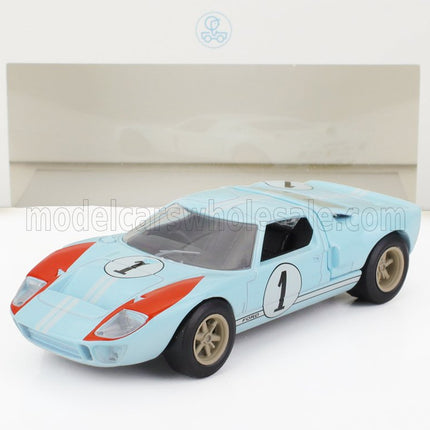 FORD USA | GT40 MKII 7.0L V8 TEAM SHELBY AMERICAN INC. N 1 2nd (BUT REALLY WINNER) 24h LE MANS 1966 KEN MILES - DENNY HULME | LIGHT BLUE