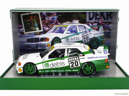 Mercedes Benz 190E EVO2 Team Zakspeed Racing N°20 Norisring Race DTM 1991 Michael Schumacher 1:18 Werk83 biela zelená