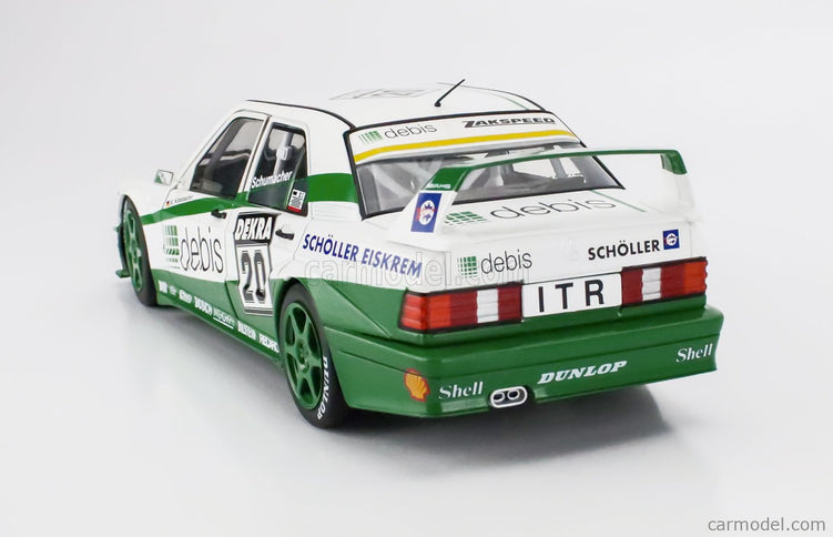 Mercedes Benz 190E EVO2 Team Zakspeed Racing N°20 Norisring Race DTM 1991 Michael Schumacher 1:18 Werk83 biela zelená