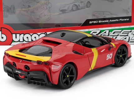 FERRARI | SF90 N 50 ASSETTO FIORANO 24h LE MANS LIVERY 2024 | RED YELLOW BLACK