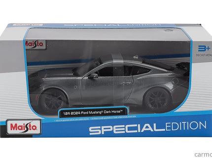 Ford Mustang Dark Horse Coupe 2024 1:24 Maisto sivá