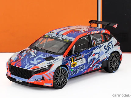 Hyundai i20 N RALLY2 Team Bma N°2 Víťaz Rally Ypres 2024 Stephane Lefebvre - Xavier Porter 1:43 IXO Models modrá biela oranžová