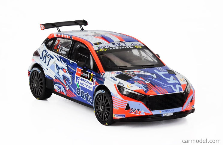 Hyundai i20 N RALLY2 Team Bma N°2 Víťaz Rally Ypres 2024 Stephane Lefebvre - Xavier Porter 1:43 IXO Models modrá biela oranžová