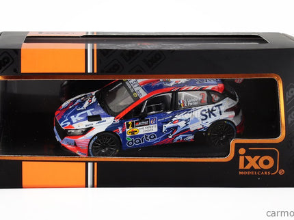 Hyundai i20 N RALLY2 Team Bma N°2 Víťaz Rally Ypres 2024 Stephane Lefebvre - Xavier Porter 1:43 IXO Models modrá biela oranžová