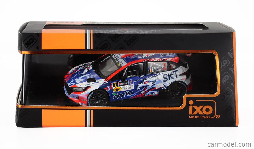 Hyundai i20 N RALLY2 Team Bma N°2 Víťaz Rally Ypres 2024 Stephane Lefebvre - Xavier Porter 1:43 IXO Models modrá biela oranžová