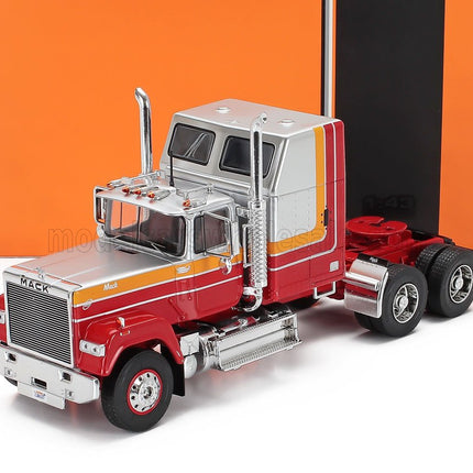 MACK | SUPERLINER MAGNUM TRACTOR TRUCK 3-ASSI 1985 | SILVER RED