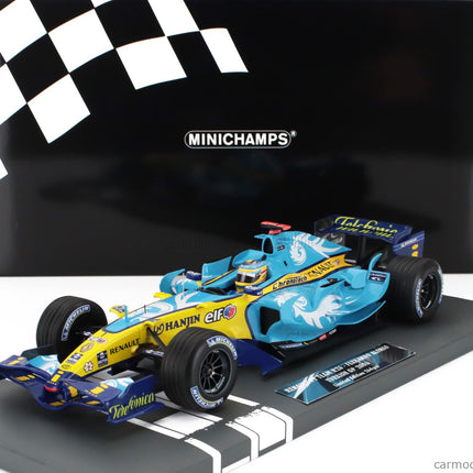 Renault F1 R26 Team Mild Seven Renault F1 N°1 Majster Sveta Turkish GP 2006 Fernando Alonso 1:18 Minichamps svetlomodrá žltá