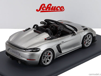 Porsche 718 (982) Spider RS Cabriolet Open 2023 1:18 Schuco strieborná