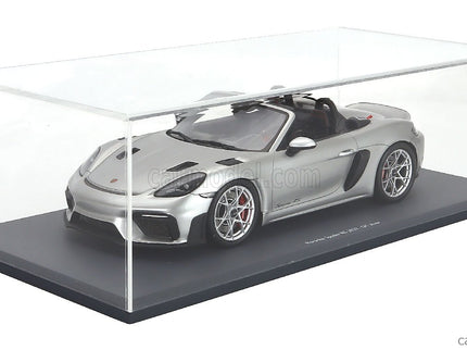 Porsche 718 (982) Spider RS Cabriolet Open 2023 1:18 Schuco strieborná