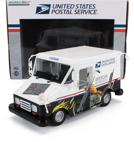 GRUMMAN | LLV TRUCK VAN USPS MAIL POST AMERICAN MOTORCYCLES 2010 | WHITE BLACK
