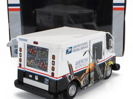 GRUMMAN | LLV TRUCK VAN USPS MAIL POST AMERICAN MOTORCYCLES 2010 | WHITE BLACK