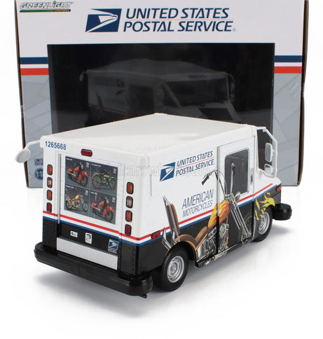 GRUMMAN | LLV TRUCK VAN USPS MAIL POST AMERICAN MOTORCYCLES 2010 | WHITE BLACK