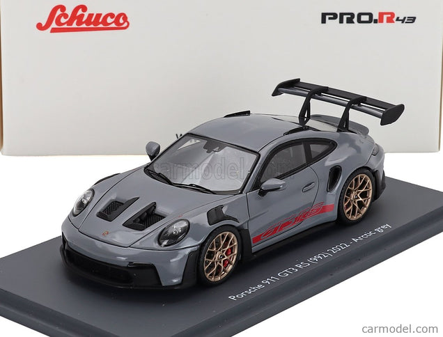Porsche 911 992 GT3 RS Coupe 2022 1:43 Schuco sivá