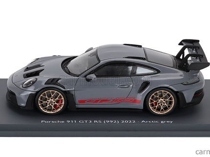 Porsche 911 992 GT3 RS Coupe 2022 1:43 Schuco sivá