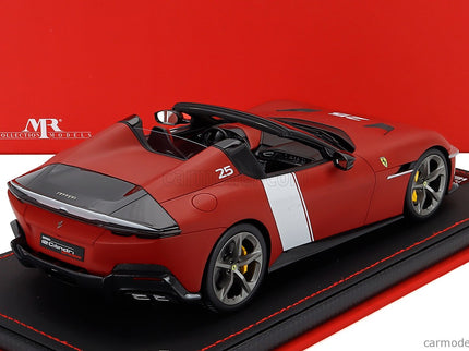 Ferrari 12CILINDRI V12 830cv Spider Open N°25 2025 1:18 MR Models červená Racing - matná červená biela