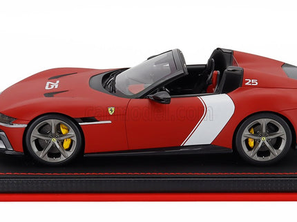 Ferrari 12CILINDRI V12 830cv Spider Open N°25 2025 1:18 MR Models červená Racing - matná červená biela