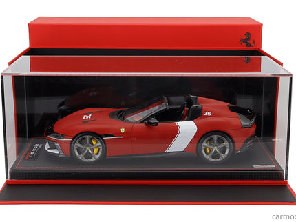 Ferrari 12CILINDRI V12 830cv Spider Open N°25 2025 1:18 MR Models červená Racing - matná červená biela