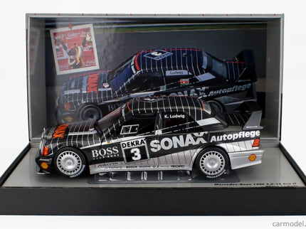 Mercedes Benz 190E 2.5 16V EVO2 Team AMG Motorenbau Gmbh N°3 Champion DTM Sezóna 1992 Klaus Ludwig 1:18 Werk83 sivá čierna biela