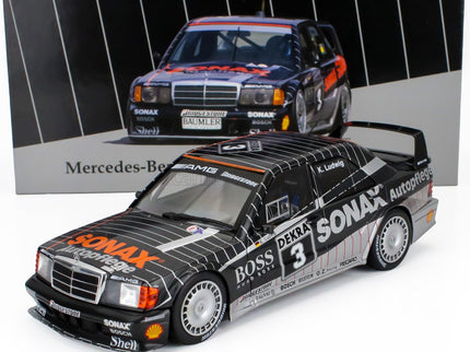 Mercedes Benz 190E 2.5 16V EVO2 Team AMG Motorenbau Gmbh N°3 Champion DTM Sezóna 1992 Klaus Ludwig 1:18 Werk83 sivá čierna biela