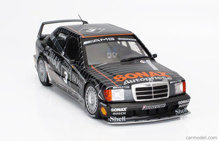 Mercedes Benz 190E 2.5 16V EVO2 Team AMG Motorenbau Gmbh N°3 Champion DTM Sezóna 1992 Klaus Ludwig 1:18 Werk83 sivá čierna biela