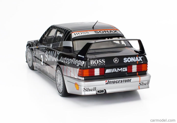 Mercedes Benz 190E 2.5 16V EVO2 Team AMG Motorenbau Gmbh N°3 Champion DTM Sezóna 1992 Klaus Ludwig 1:18 Werk83 sivá čierna biela