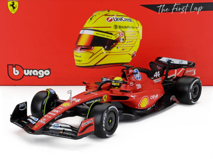FERRARI | F1  SF-23 TEAM SCUDERIA FERRARI HP N 44 FIORANO 2025 LEWIS HAMILTON - CON VETRINA - WITH SHOWCASE | RED BLACK