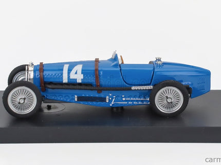 Bugatti F1 Tipo 59 N°14 France GP 1934 Tazio Nuvolari 1:43 Brumm modrá